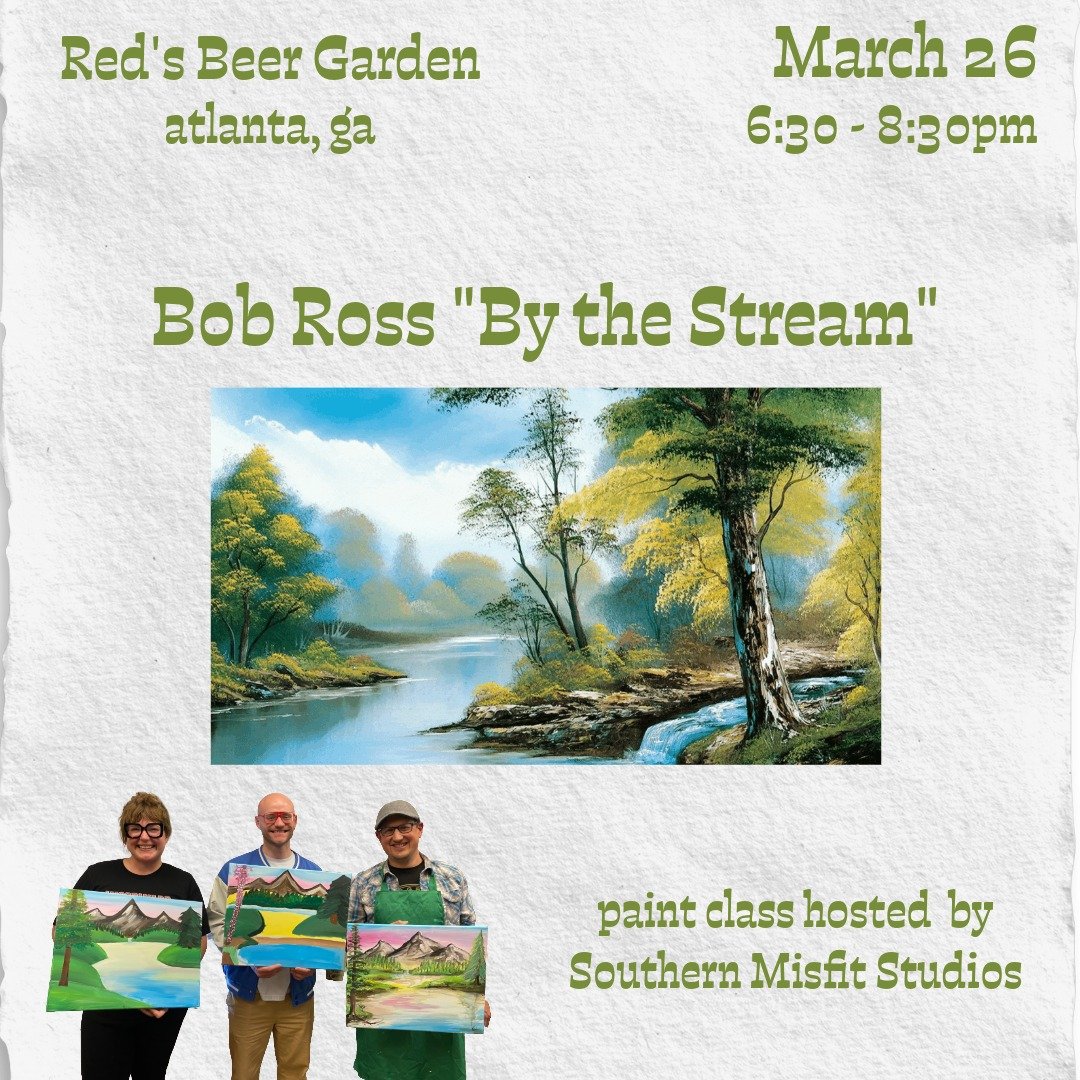 Bob Ross “By the Stream”