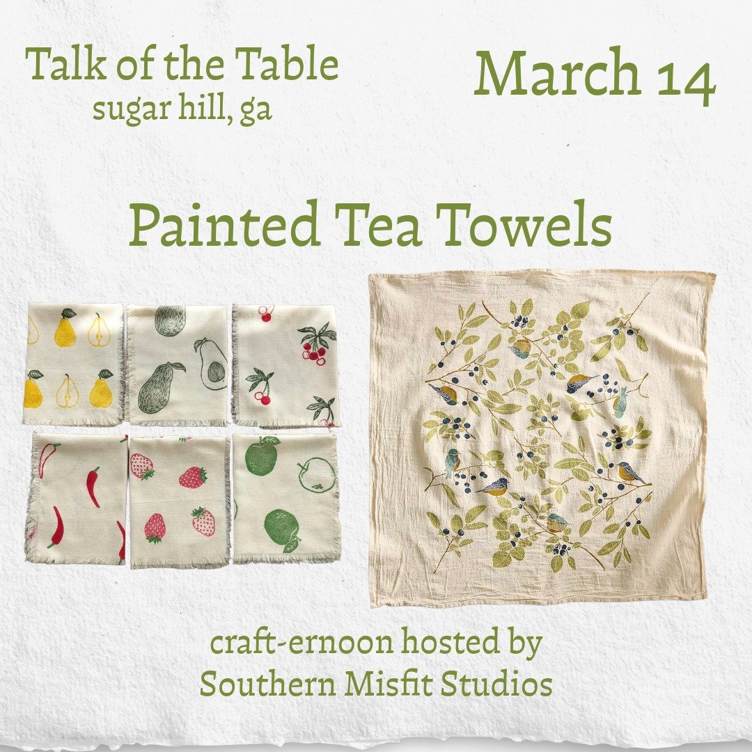 Tea Towel Painting