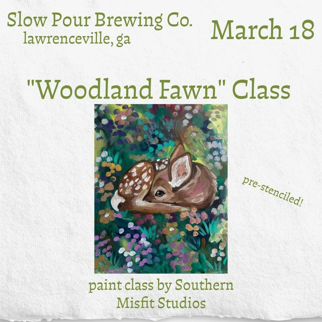 Woodland Fawn Paint Class
