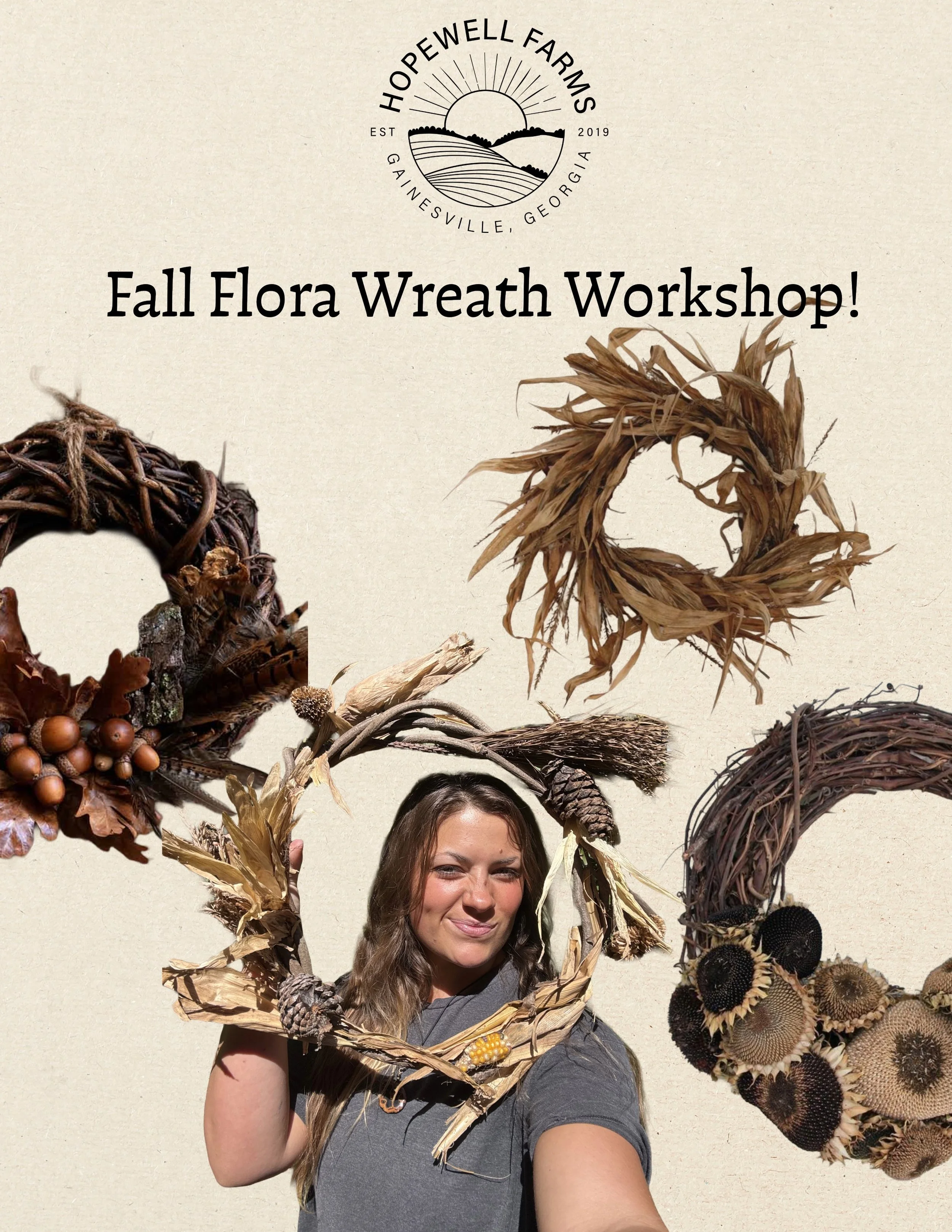 Farm Fresh Fall Wreath Craft-ernoon - 10/24 @ Hopewell Farms