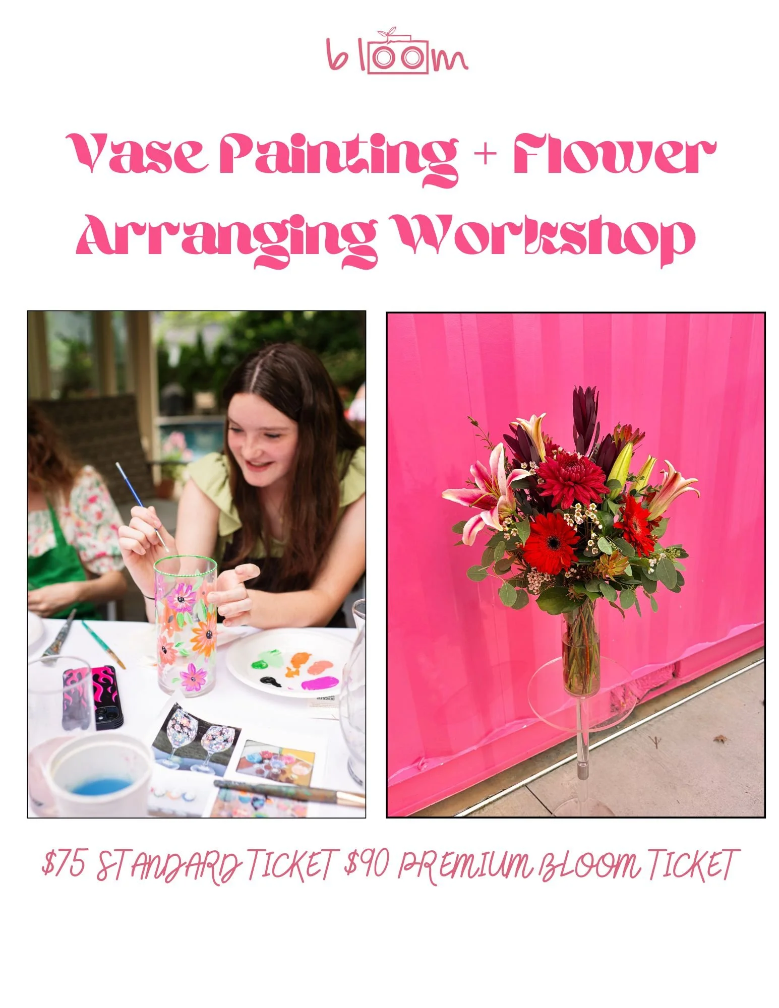 Vase Painting + Floral Arrangement - 2/7 @ South Downtown ATL (SMS x BBX Collab)