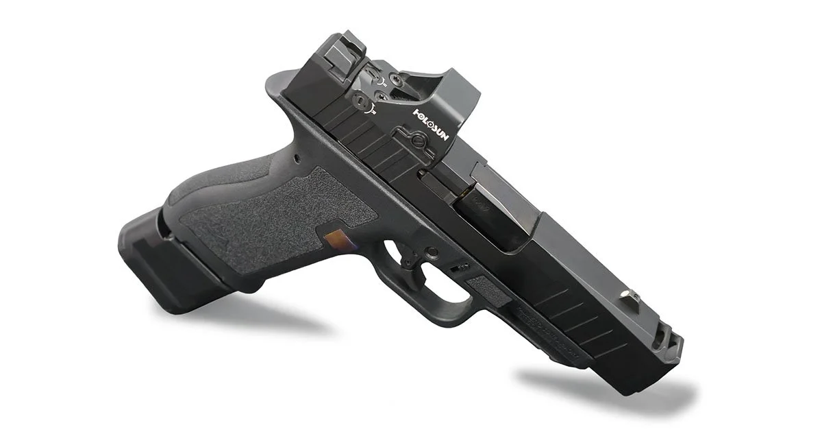 Grey PSA Dagger Handgun on a white background.