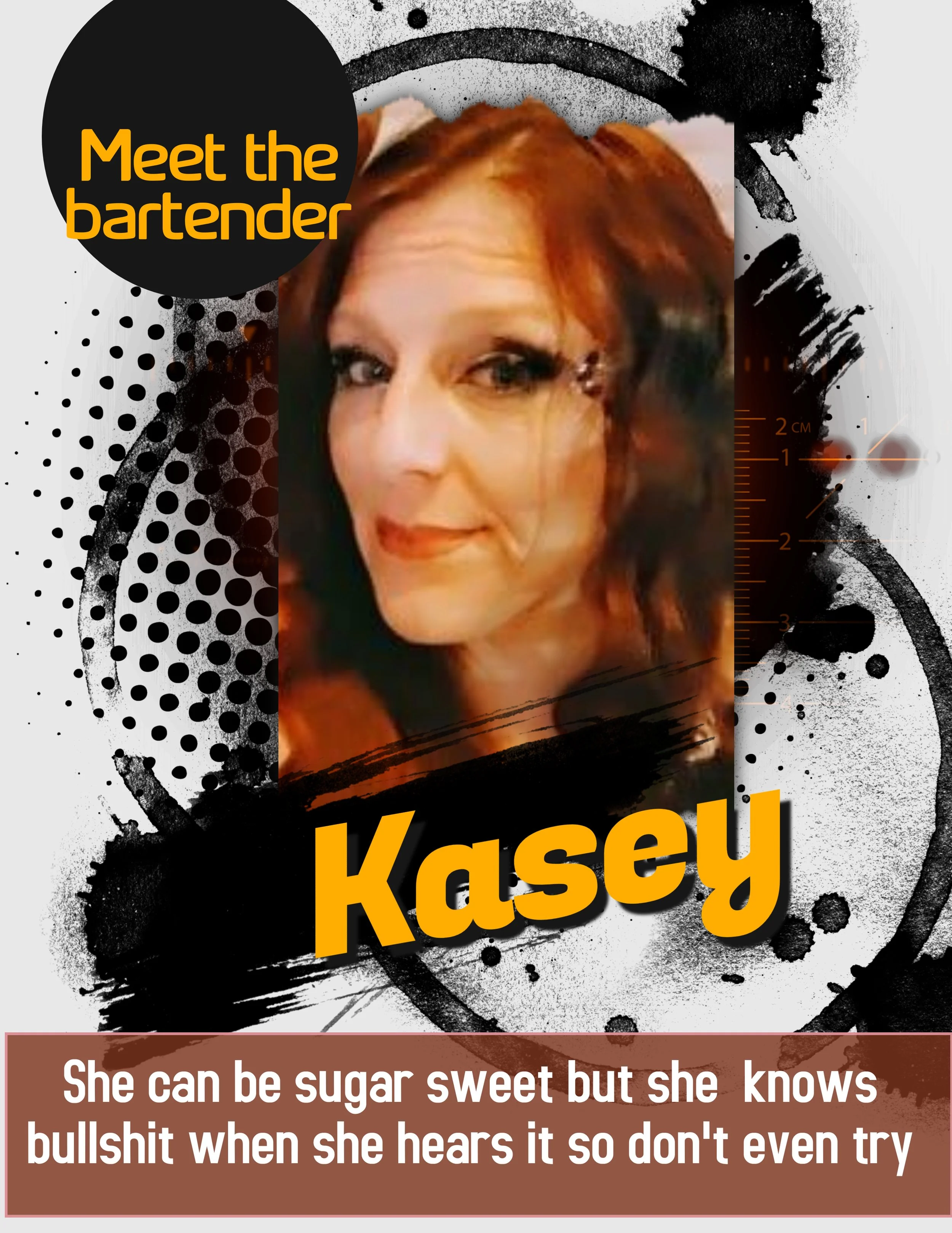 Welcome back Kasey. She was with us once before so she isn't new. She is very sweet so you heathens better be nice.