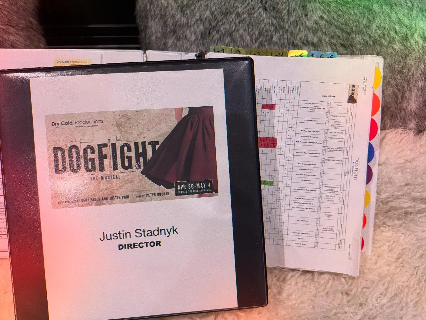 ✨&nbsp;Last moments in the rehearsal hall!&nbsp;✨

Today we run DOGFIGHT from cover‑to‑cover one final time before loading into the theatre. Hard to believe this binder of text and scribbles has turned into a living, breathing show&mdash;thanks to an