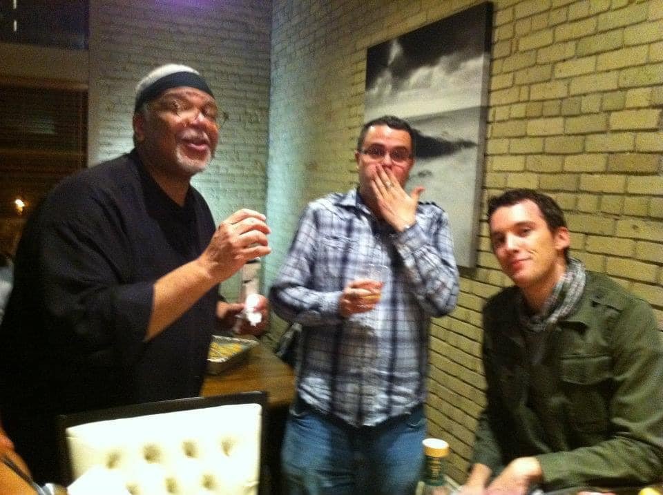 And now Ken Page. What a sad day.
I am happy I got to know you and thank you for being such a sweet soul.

We never took time to take photos in our short times together. Each time was filled with stories, laughter and good food. (Sorry Evan)