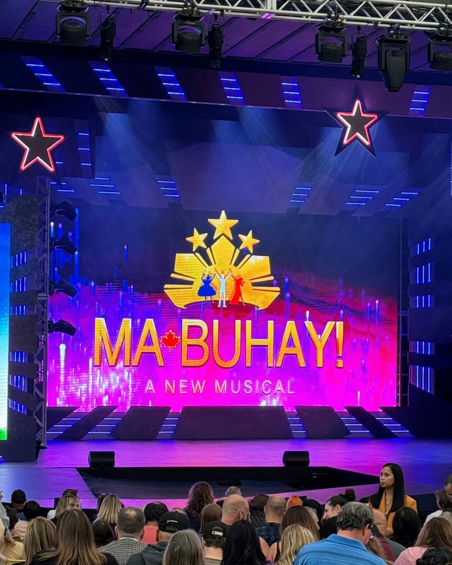 Thrilled to witness the vibrant opening of "MA-BUHAY!" @RainbowStage. A spectacular evening of theatre, and a joy to run into @StaffordArima. 
Can't wait to see more incredible performances this season! Such a talented cast and crew bringin