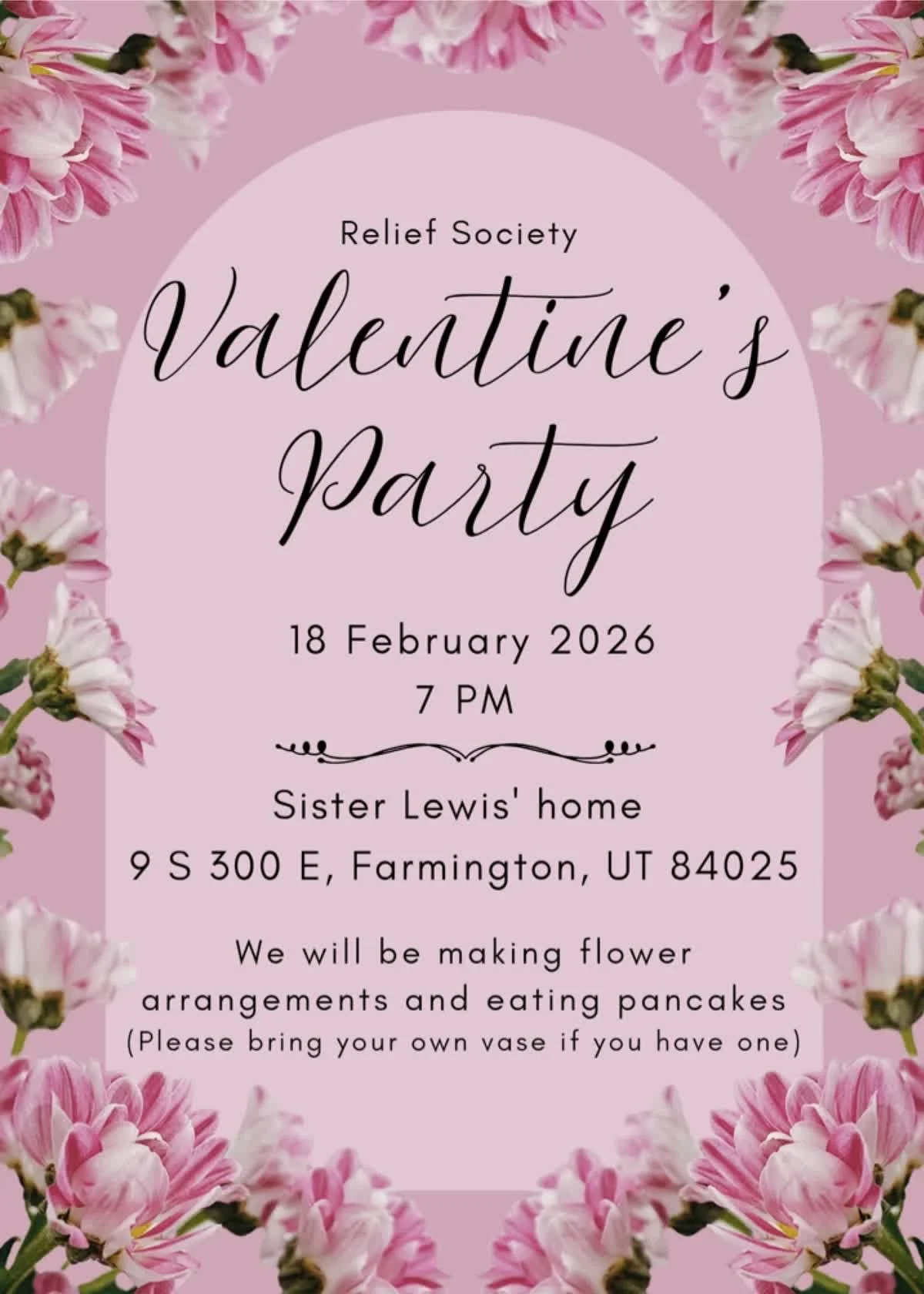 Relief Society Valentine's Party