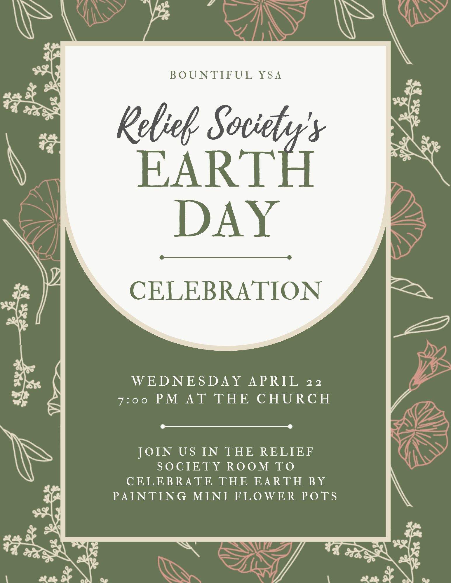 Relief Society's Earth Day Celebration