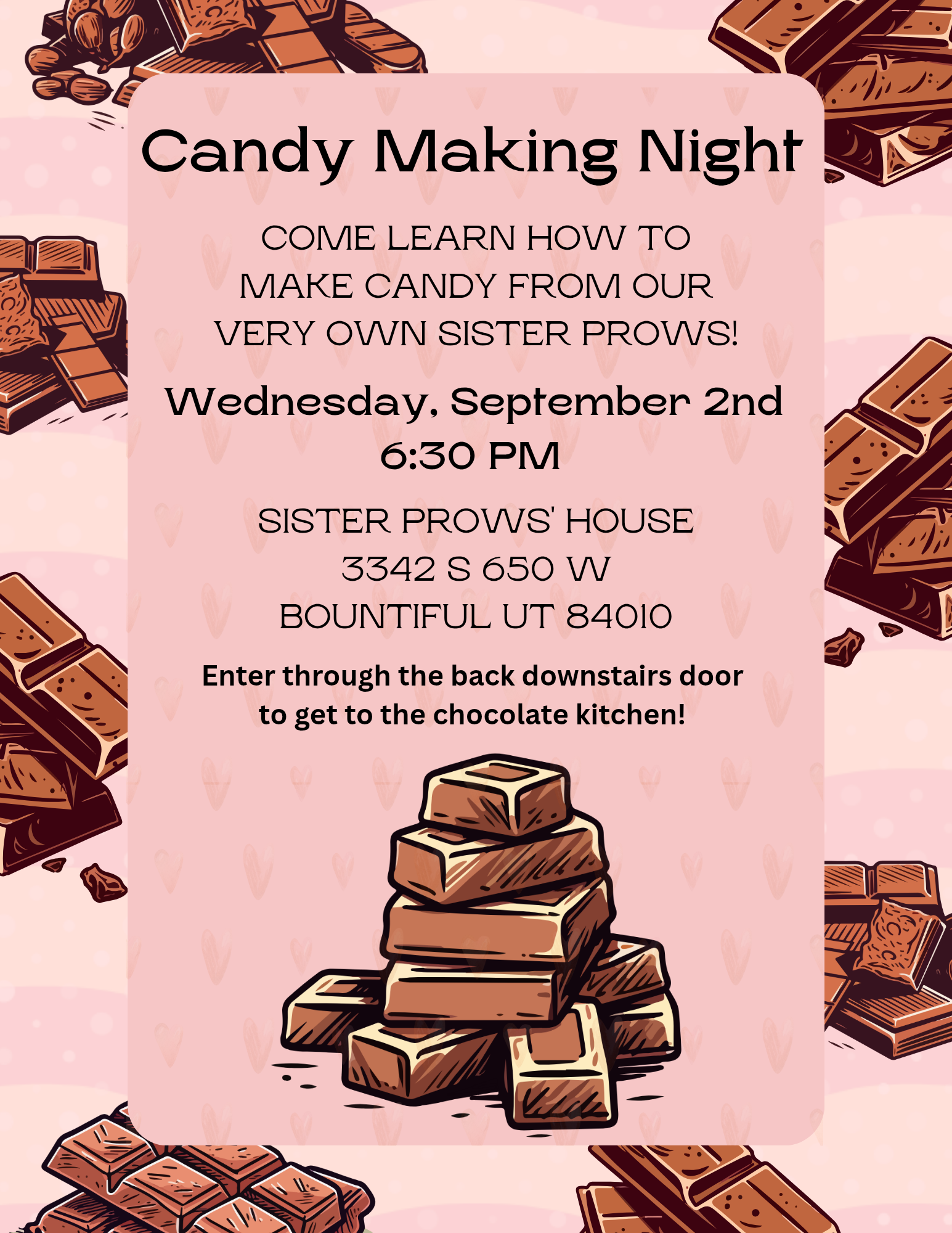 Relief Society Candy Making Night