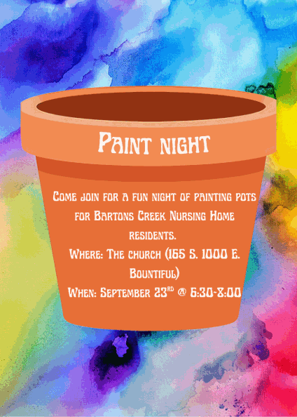 Relief Society Paint Night