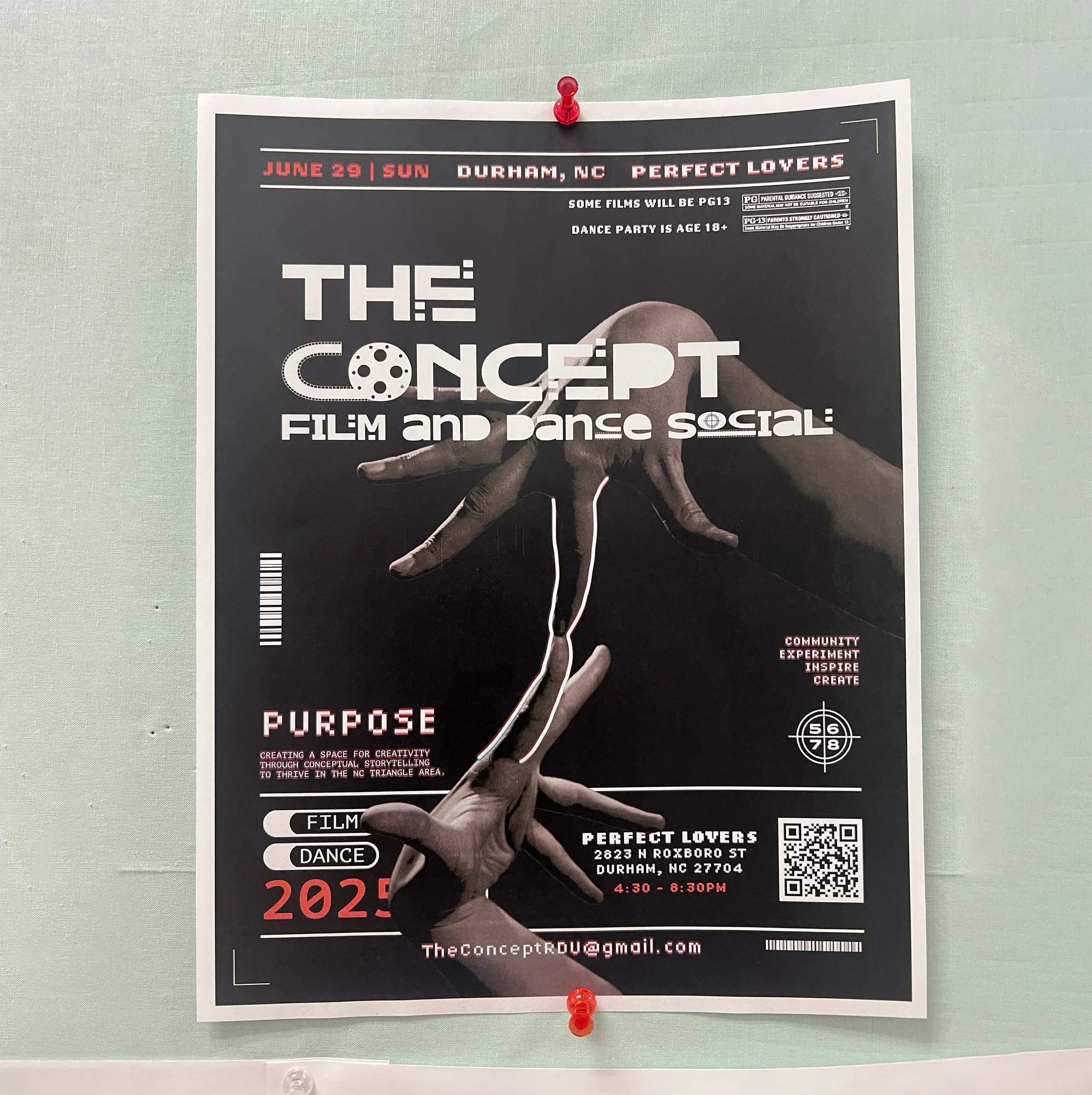 Flyer posted in local Dance Spaces