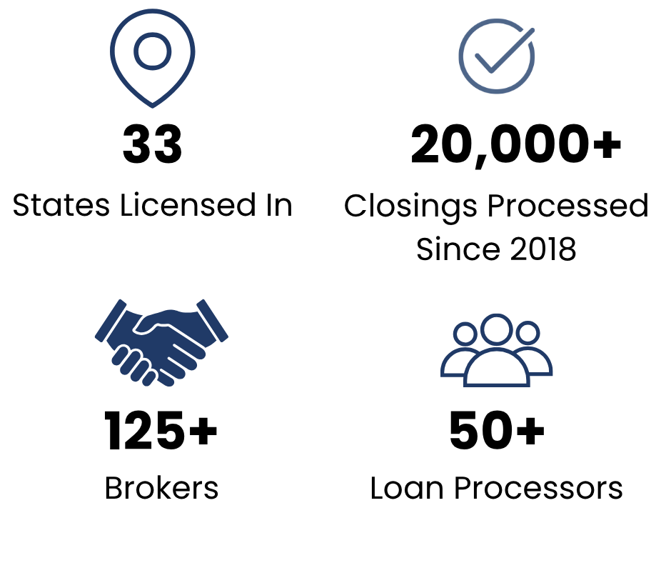 Icons representing location, approval checkmark, handshake, and group of people, indicating teamwork and agreement.