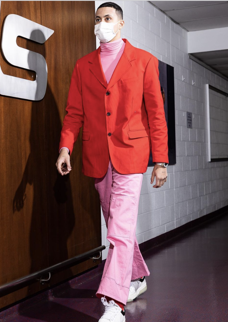 Kyle Kuzma Wants to Hang His 'Iconic' Pink Sweater in His Home