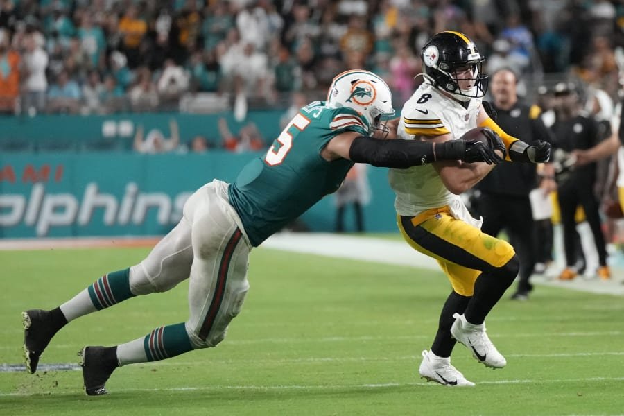 Pickett Picked Off thrice as Dolphins Beat the Steelers 16-10