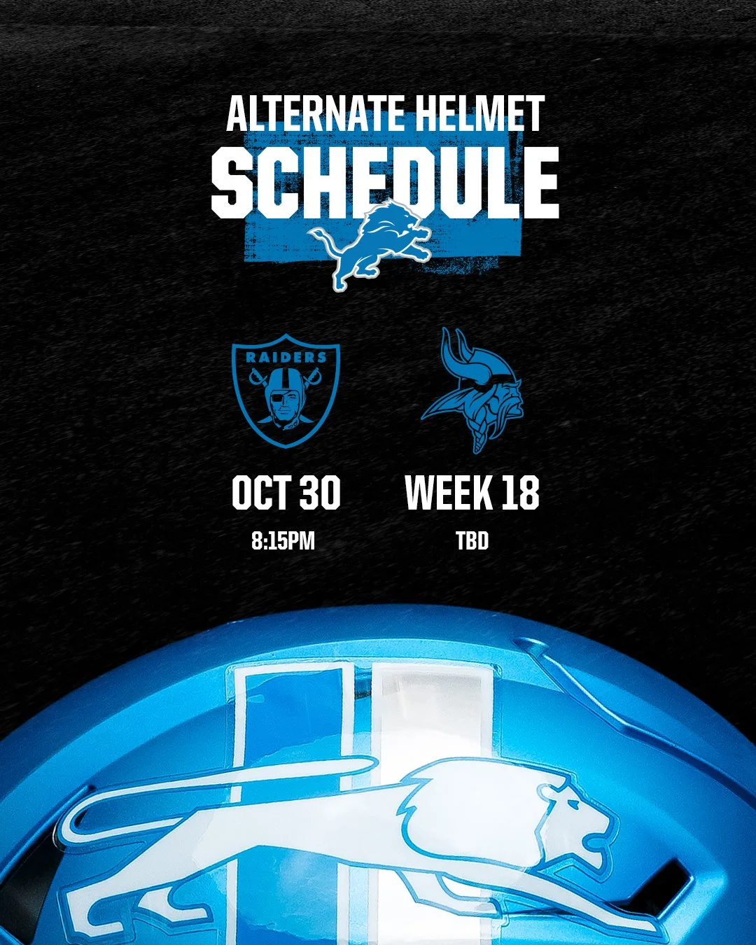 Lions Unveil New Alternate Helmet for 2023 Season