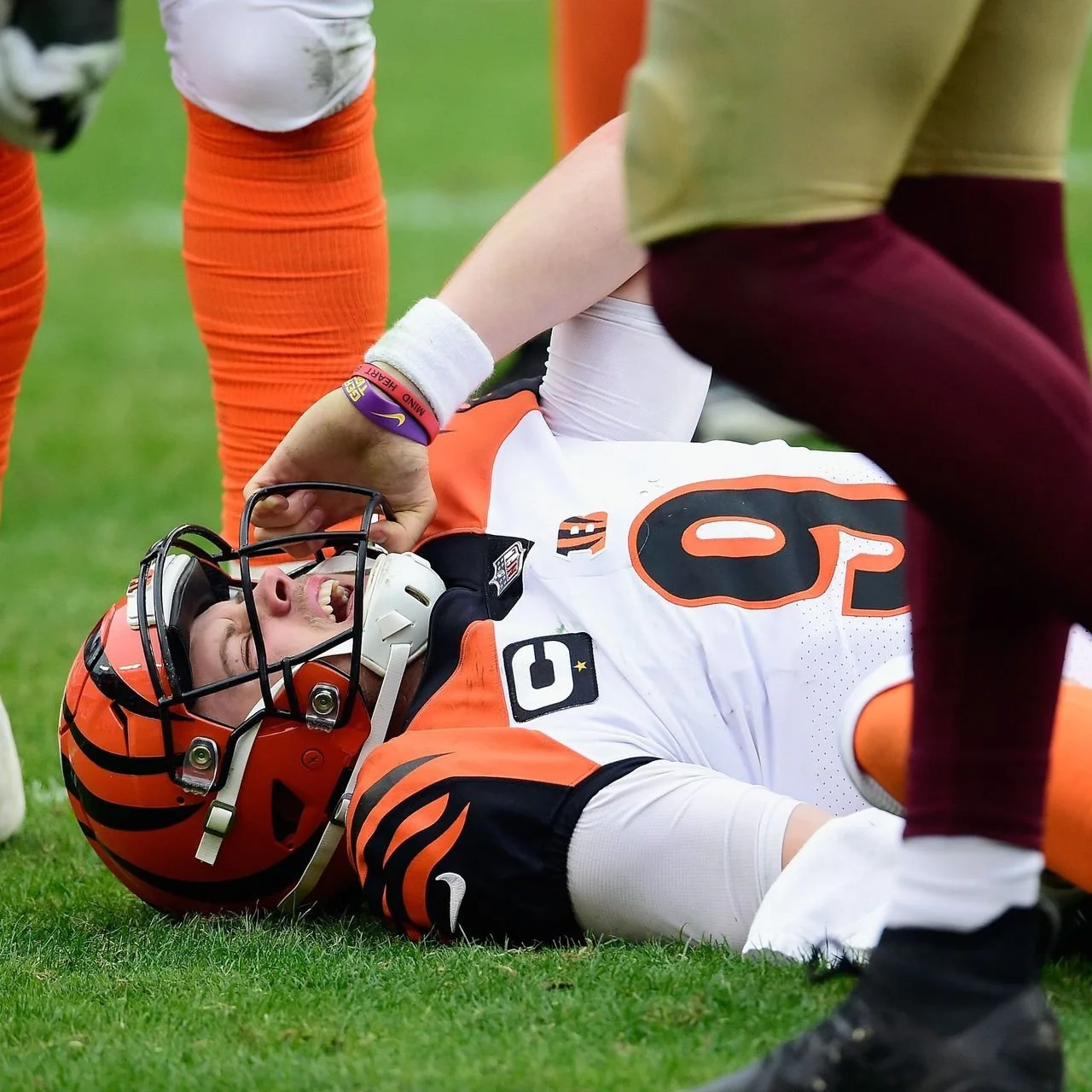Joe Burrow Gets Carted Off During Practice