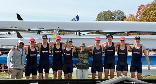 What a weekend at @hocr1965! 🍁🚣&zwj;♂️

Eugene made the trip to Boston and raced our first-ever Men&rsquo;s 8+ at the Head of the Charles! After a season of hard work and dedication, the crew delivered&mdash;finishing 36th out of 85 boats, earning 