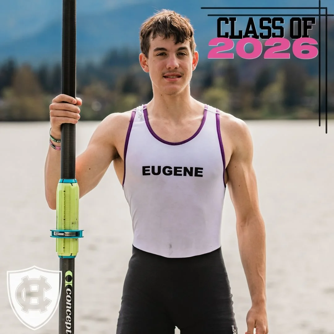 Our final round of senior spotlights! Next up we have Henry Warren 🚣🏻&zwj;♀️🎓

Fueled by Motts and coconut water, Henry has been a dedicated teammate here at ERC. 

From racing at the HOCR in the Men&rsquo;s Youth 8+ this season, to carpooling to 