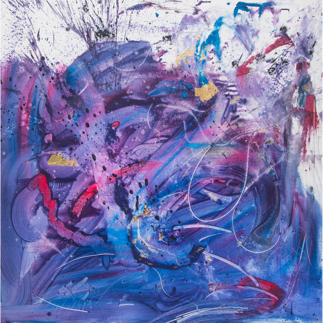 Om Shanti, painting by Cavier Coleman