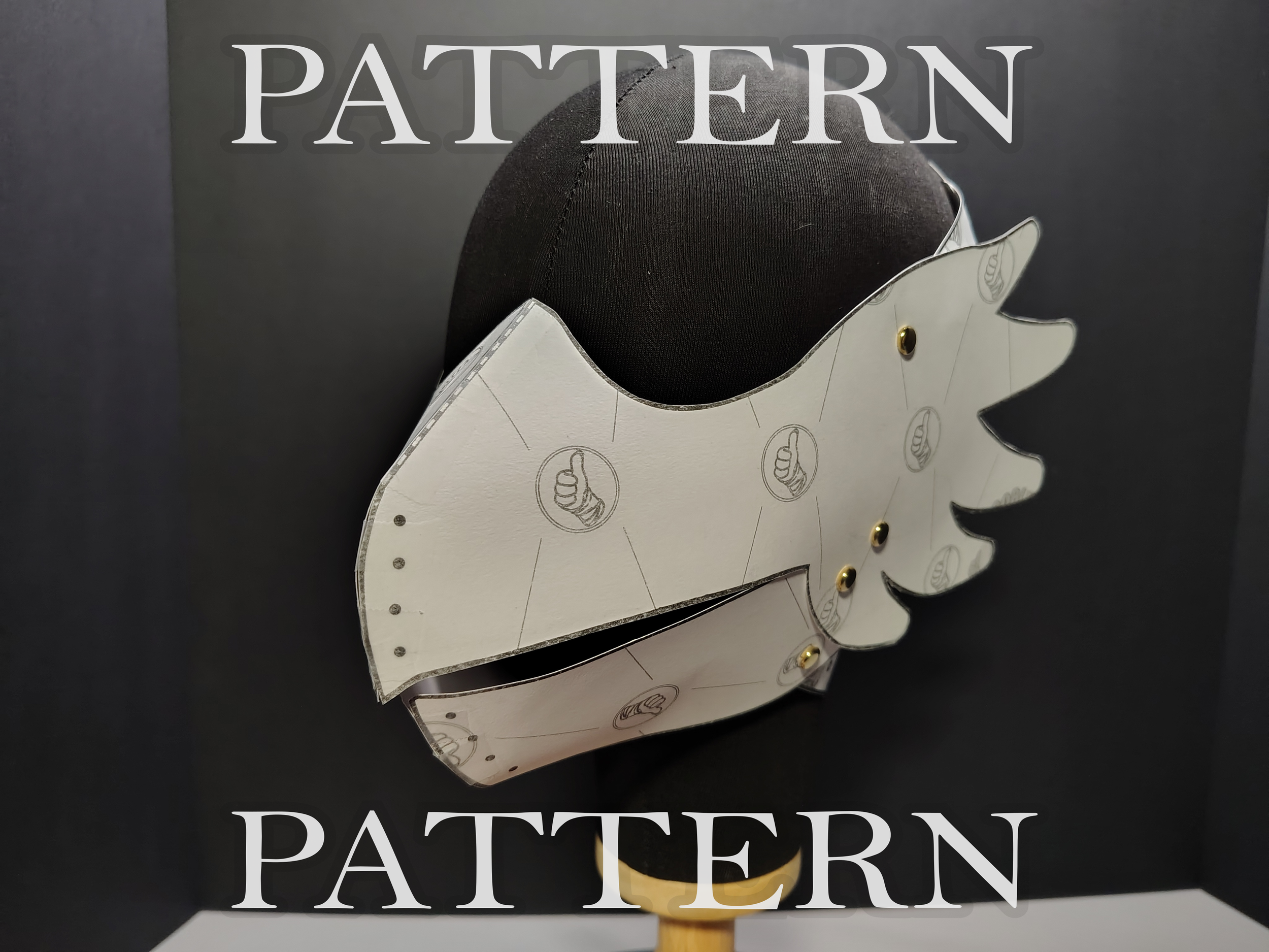 Bird Half Mask Leather Pattern PDF