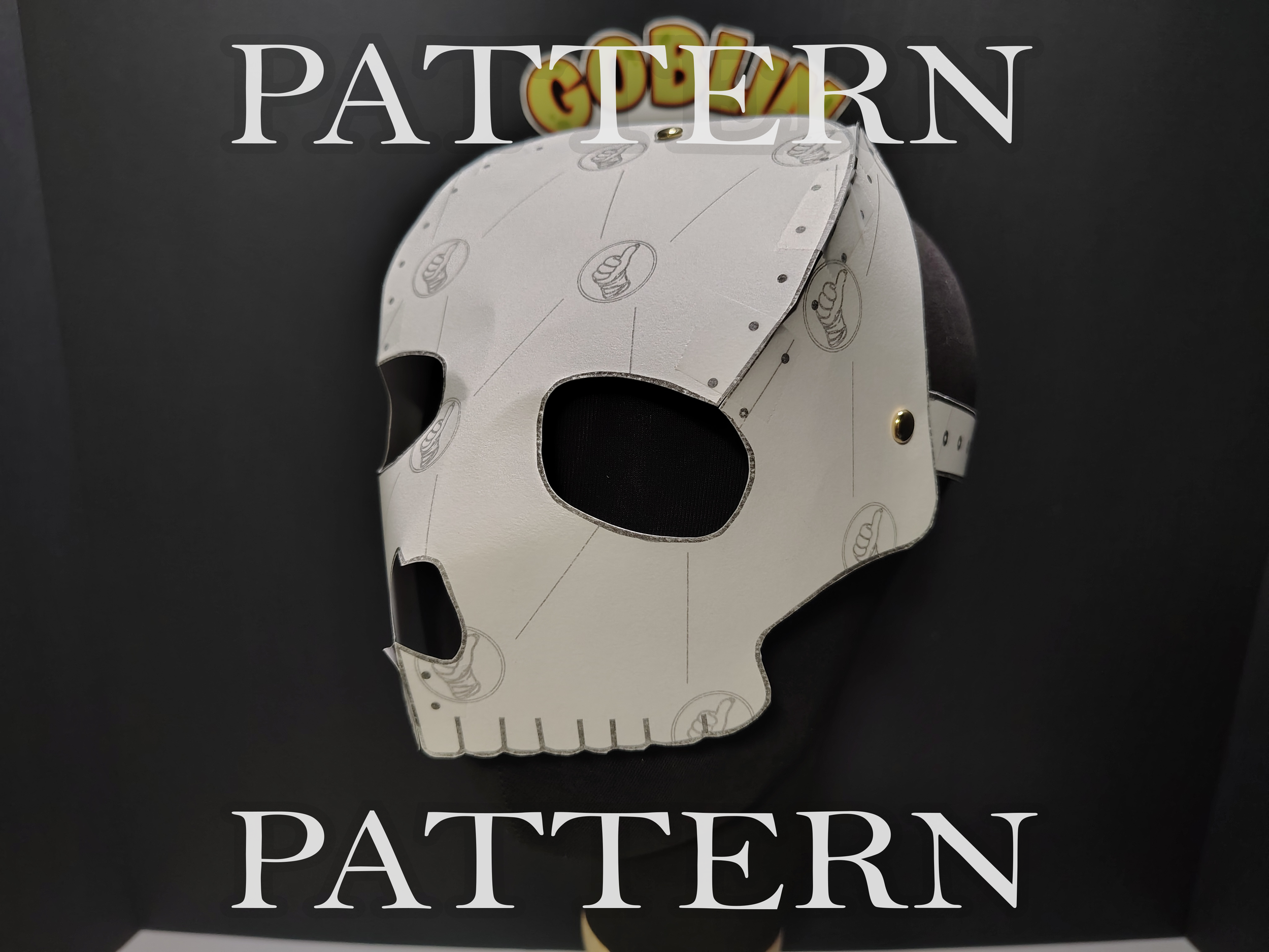Skull Mask Leather Pattern PDF
