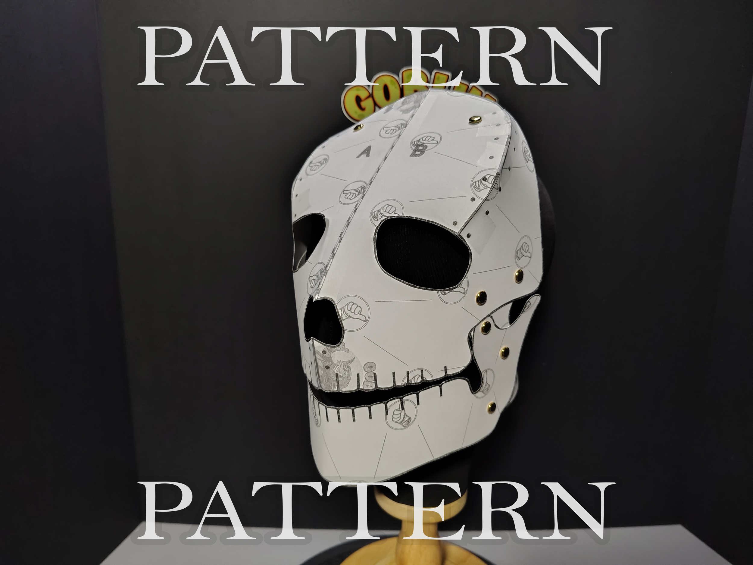 Skull Full Mask Leather Pattern PDF