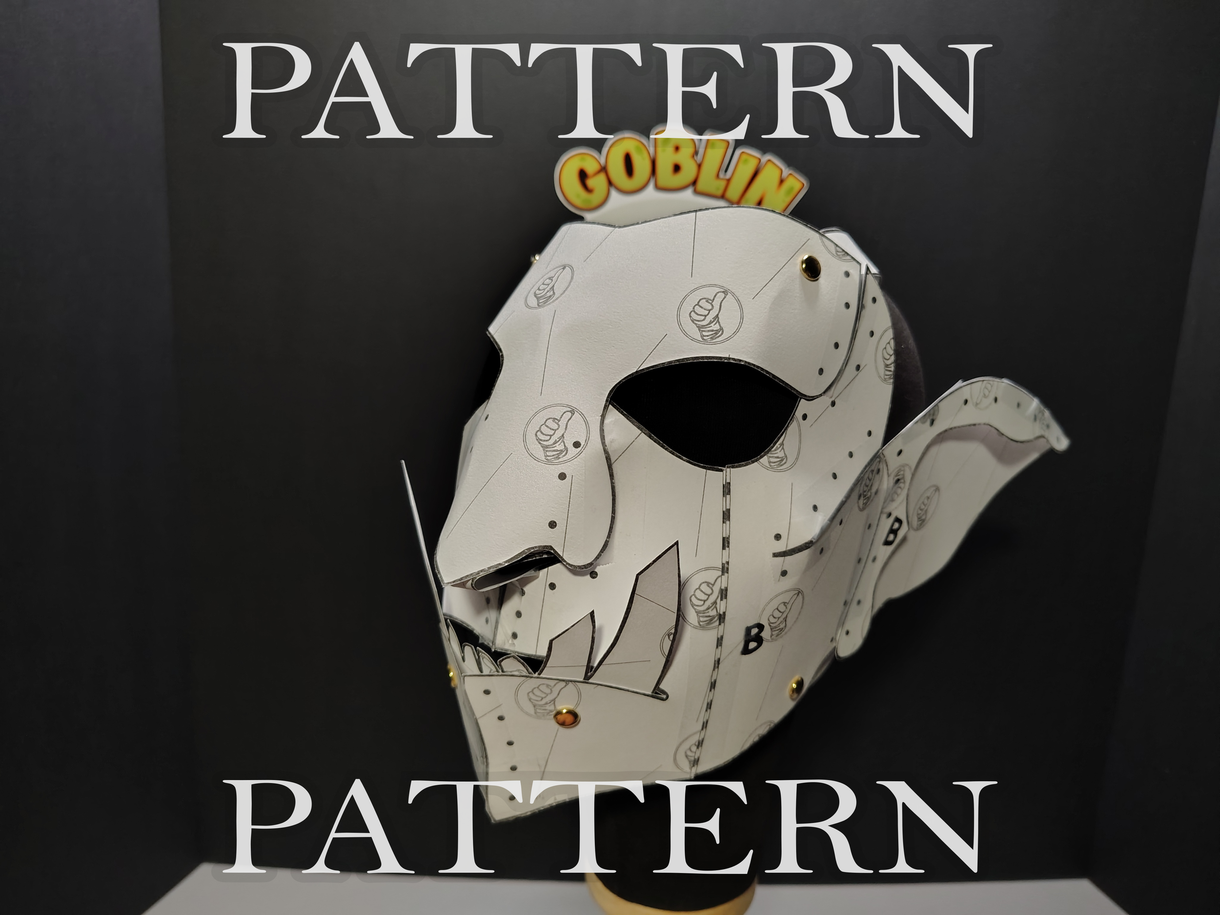 Troll Full Mask Leather Pattern PDF