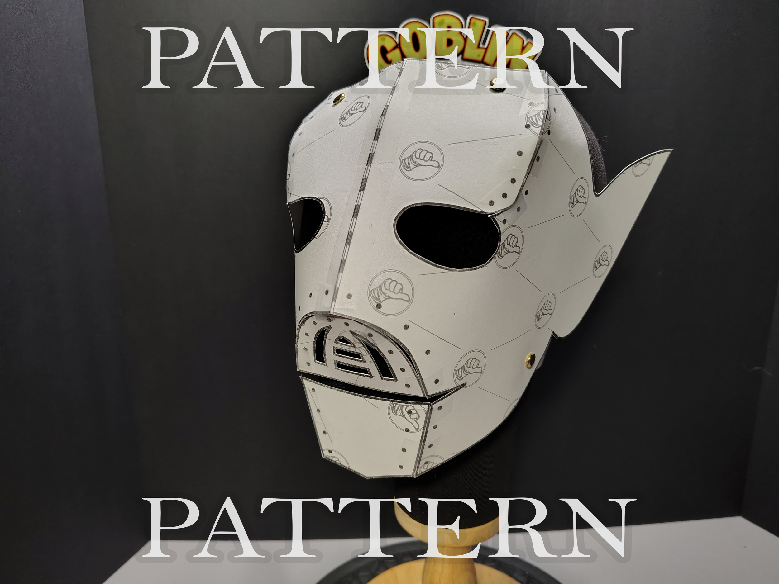Cursed Doll Mask Leather Pattern PDF