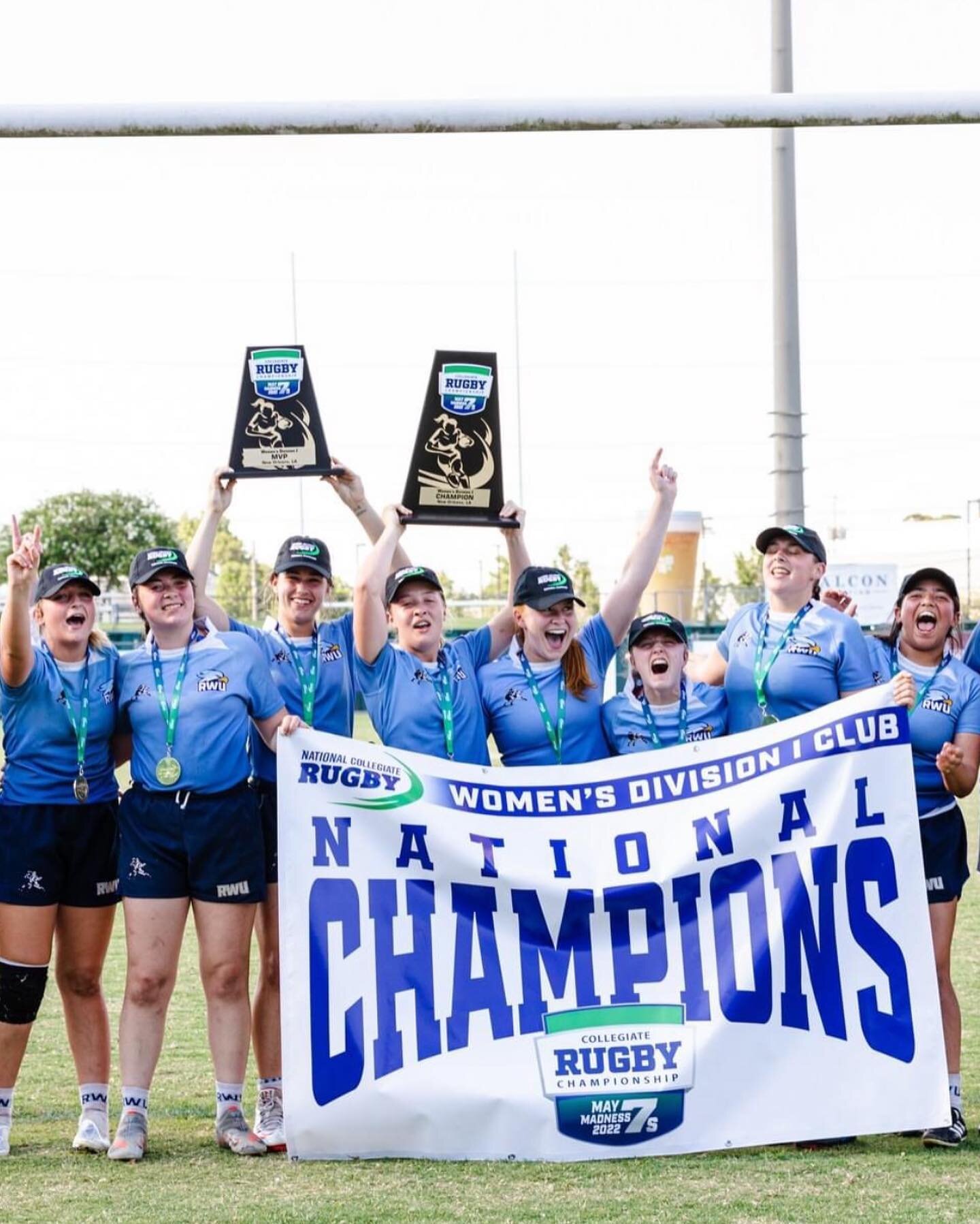 🏆🥇 CONGRATS, NATIONAL CHAMPIONS @rwuhawksrugby! What a show they put on at @nationalcollegiaterugby&rsquo;s May Madness College Rugby Championships 🤩 Few tries were scored against this locked in squad, and they took advantage of their opportunitie