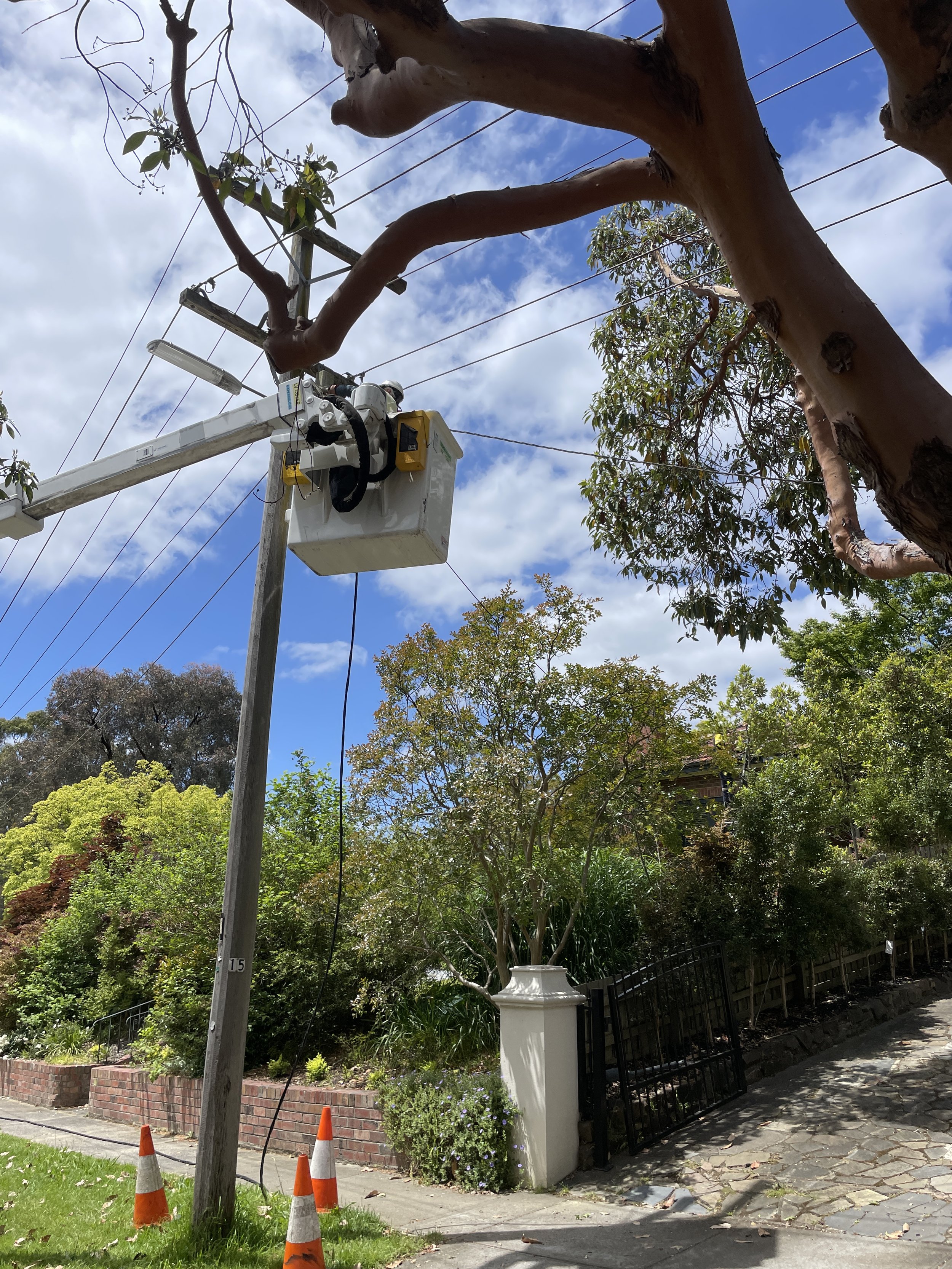 powercor getting the mains upgraded done