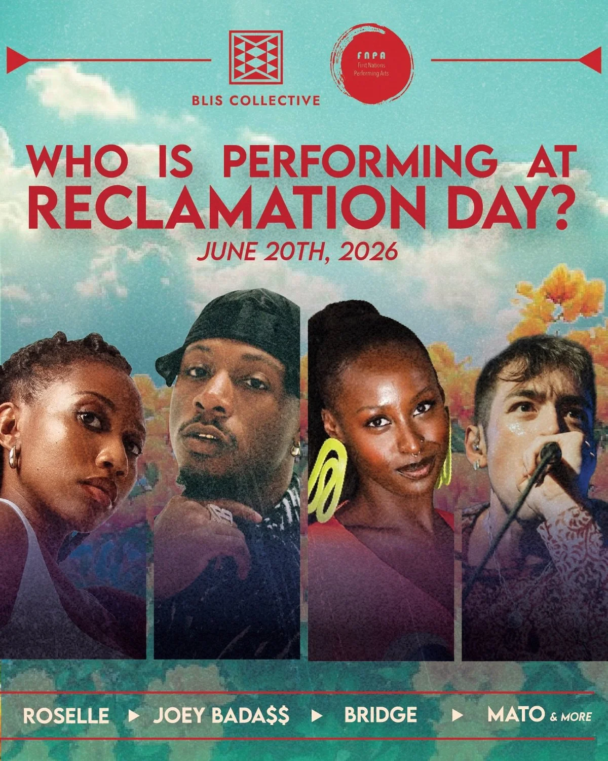 Who else is ready for these Reclamation Day performers?! This &lsquo;Reunion of Hope&rsquo; is going to bring the heat 🔥🎤

As a proud founding collective member of @bliscollective, we can&rsquo;t wait for the kinship at Reclamation Day. Get your ti