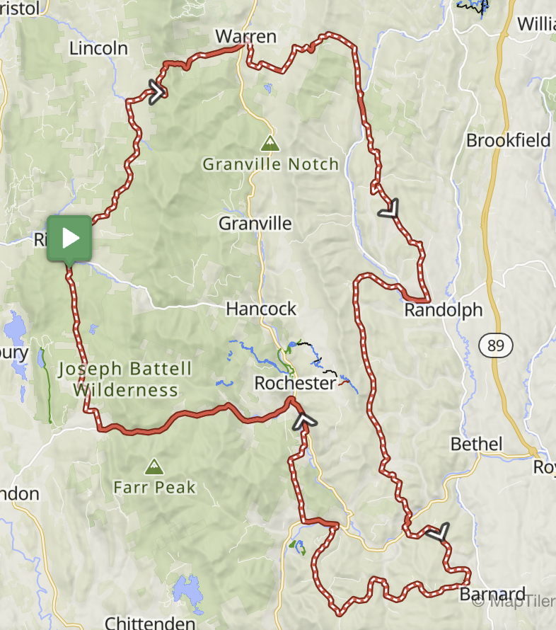 Crazy 8 Gravel map