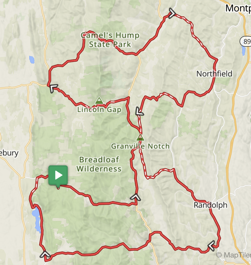 Crazy 8 road race map