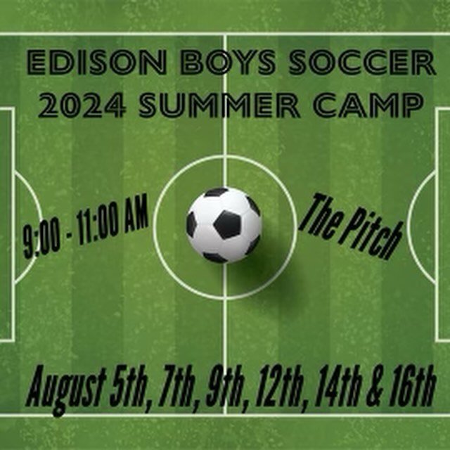 Attention 8th Grade Boys Soccer Players!! ⚽️

Click the link below to register for the Edison Soccer Summer Camp!! 

https://edisonboyssoccer.com/required-forms-20-21-boys-soccer/