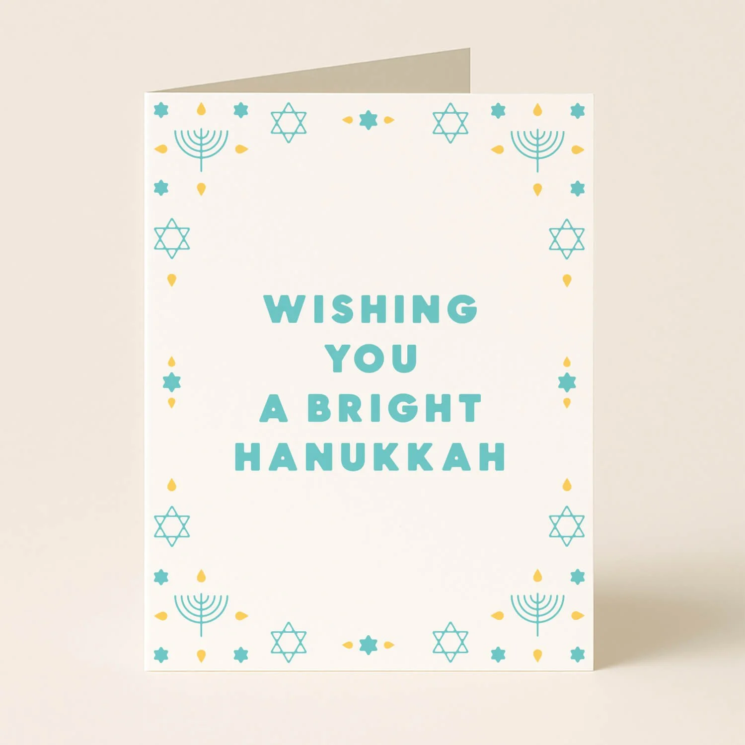 Wishing You a Bright Hanukkah Greeting Card