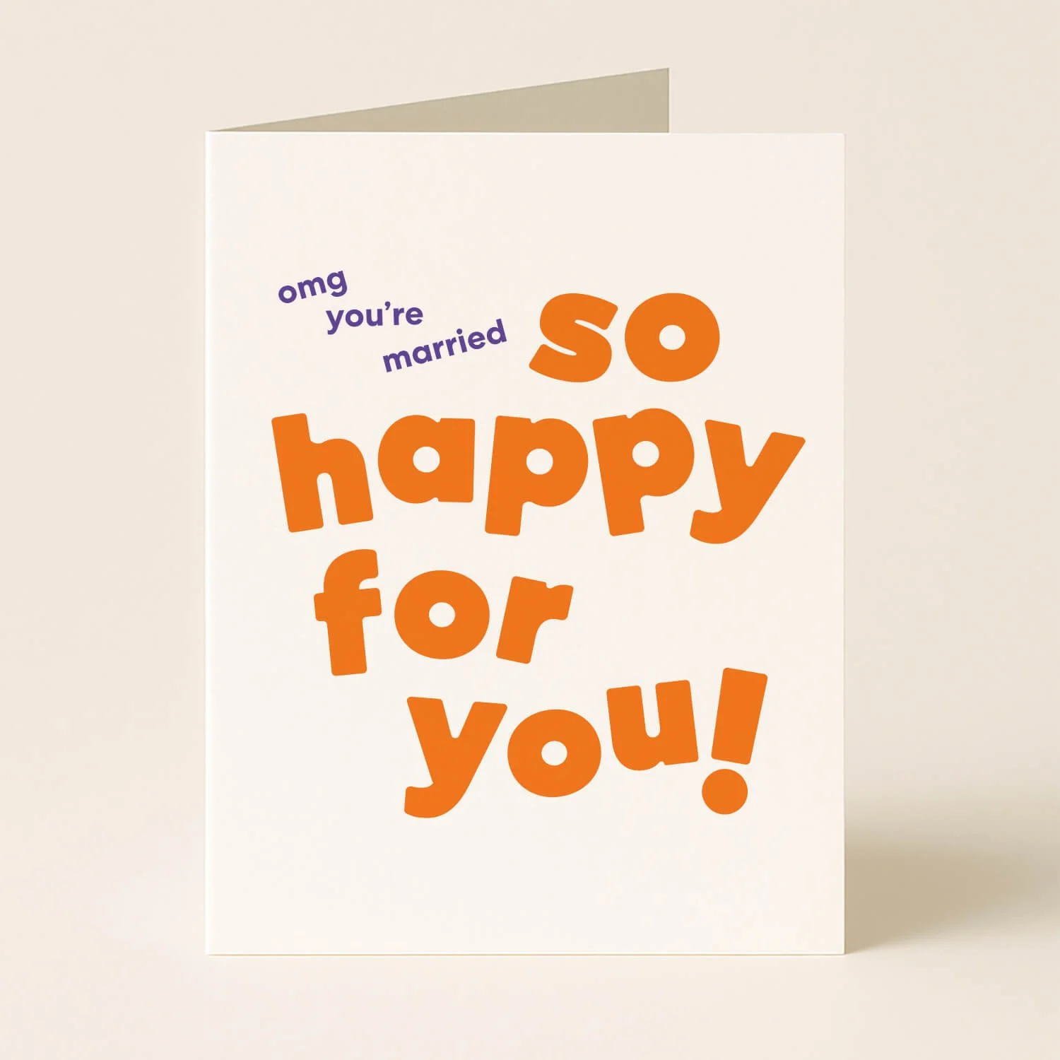 OMG You’re Married Wedding Greeting Card