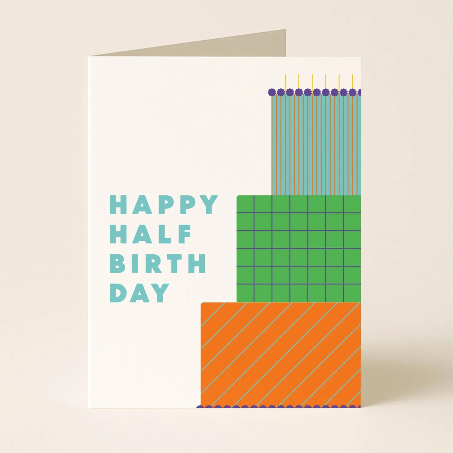 Happy Half Birthday Greeting Card