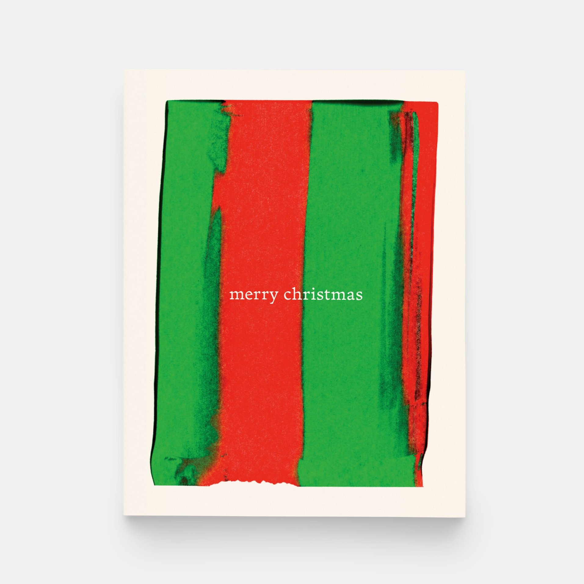 Painted Christmas Greeting Card