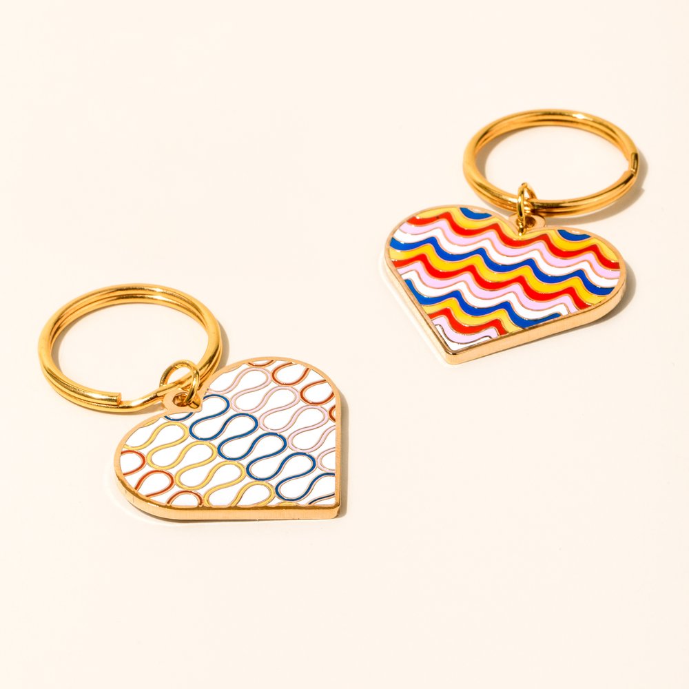 paper&stuff Hot Dog Keychain (double-sided!)