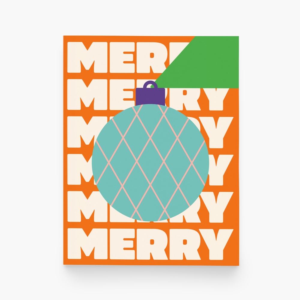 Merry Ornament Greeting Card
