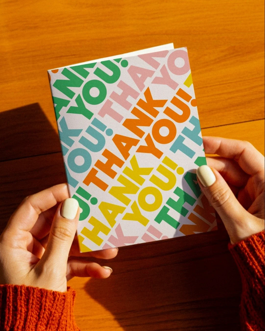 Colorful letters. Clean lines. Major appreciation energy.