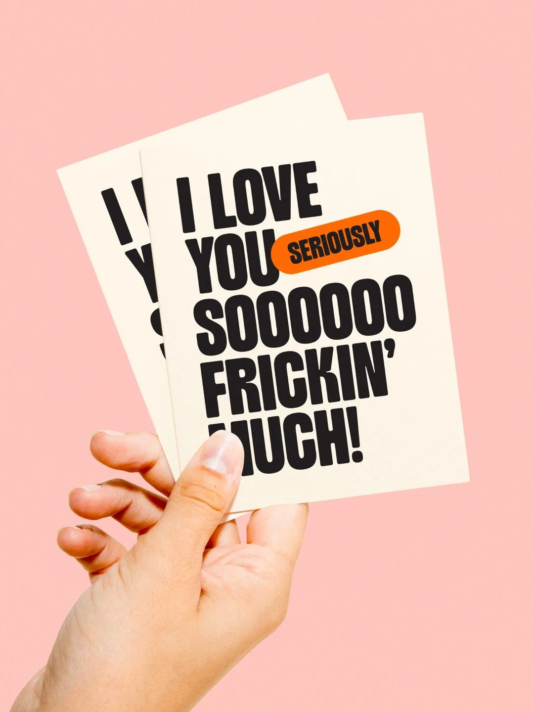 Valentine&rsquo;s day doesn&rsquo;t have to be subtle. Sometimes it&rsquo;s big feelings, bold letters, and saying what you REALLY feel.

These are for the people you love loudly. Romantic, platonic, long-time, or just someone who deserves to hear it