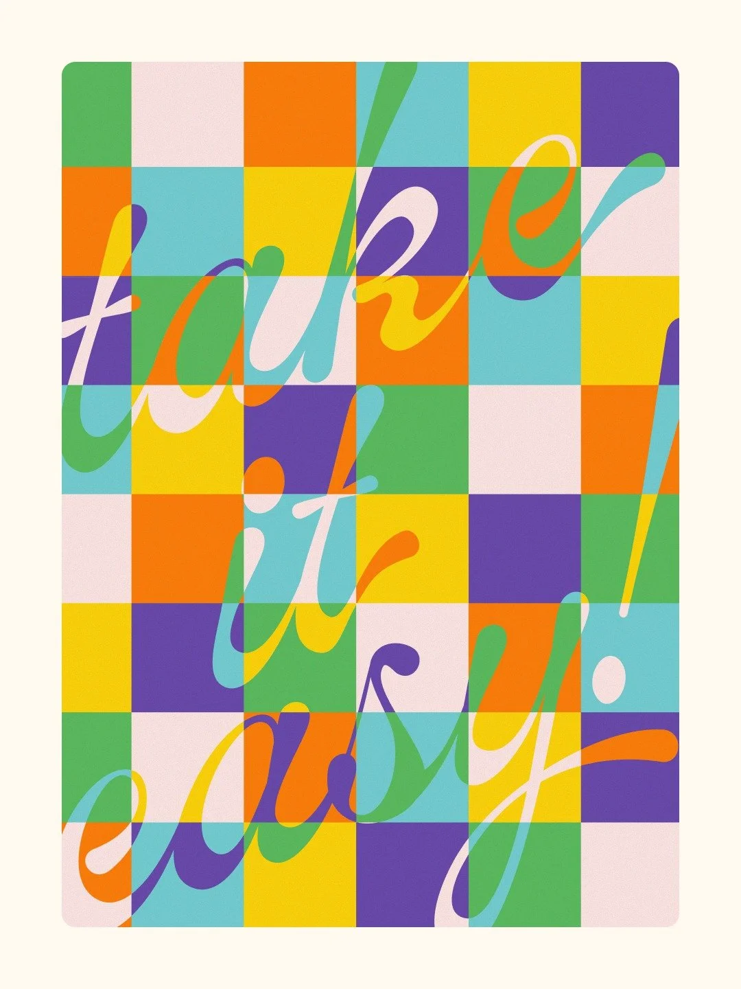 Just a reminder to myself (and anyone who needs it) to slooooow down and take it easy. 😎