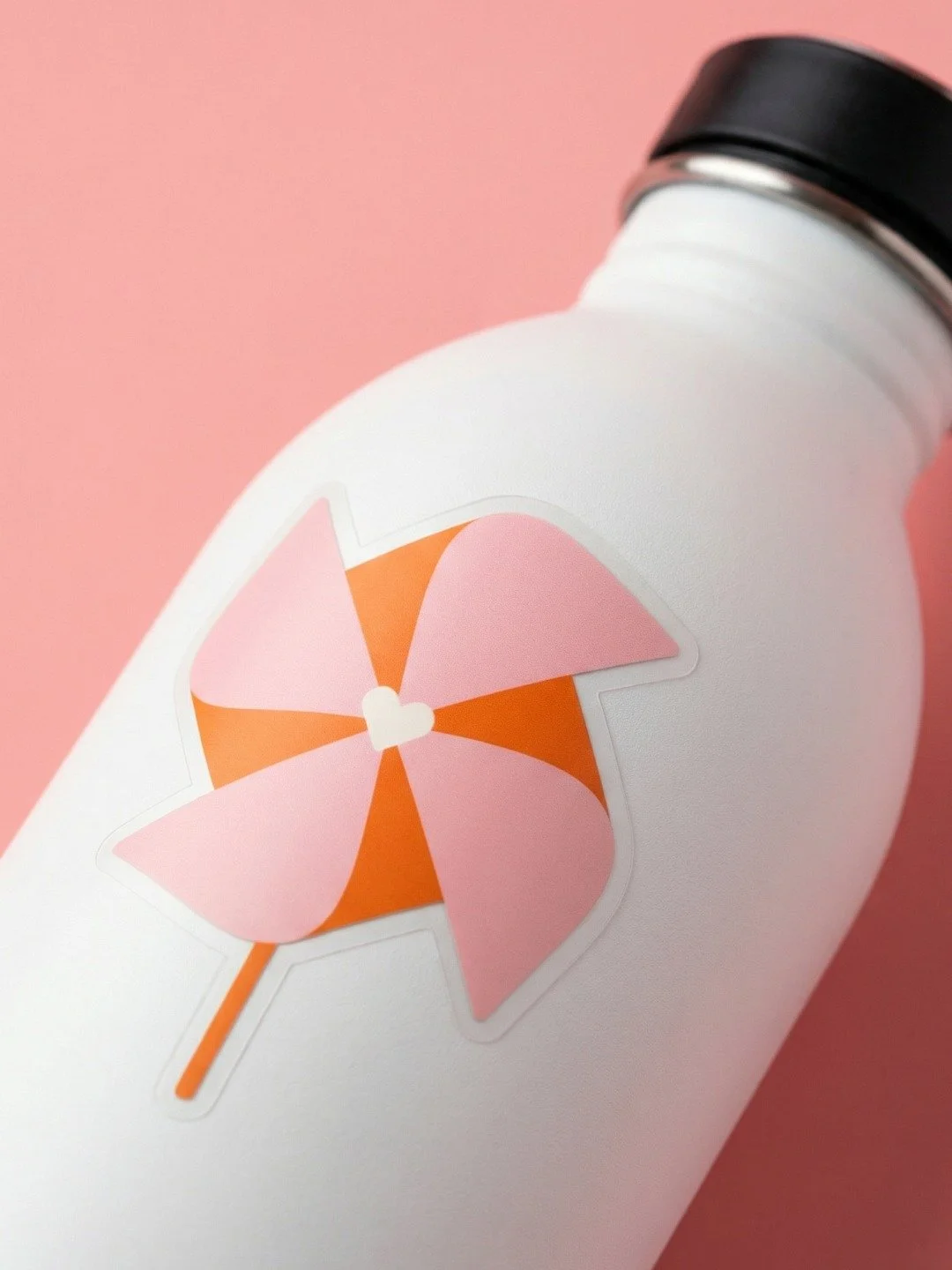 A pinwheel sticker for your laptop, water bottle, or notebook. Breezy, bright, and cheerful.