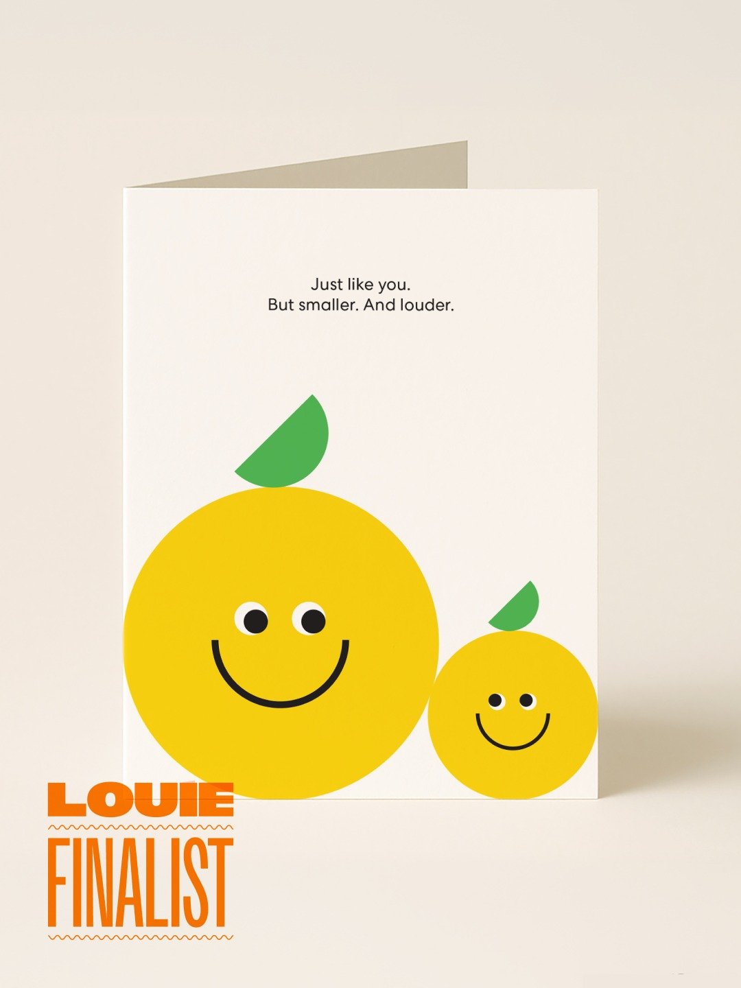 Weeeeeee! I did it! This lil lemon card is a finalist in the New Baby category of the 37th Annual Louie Awards 🍋