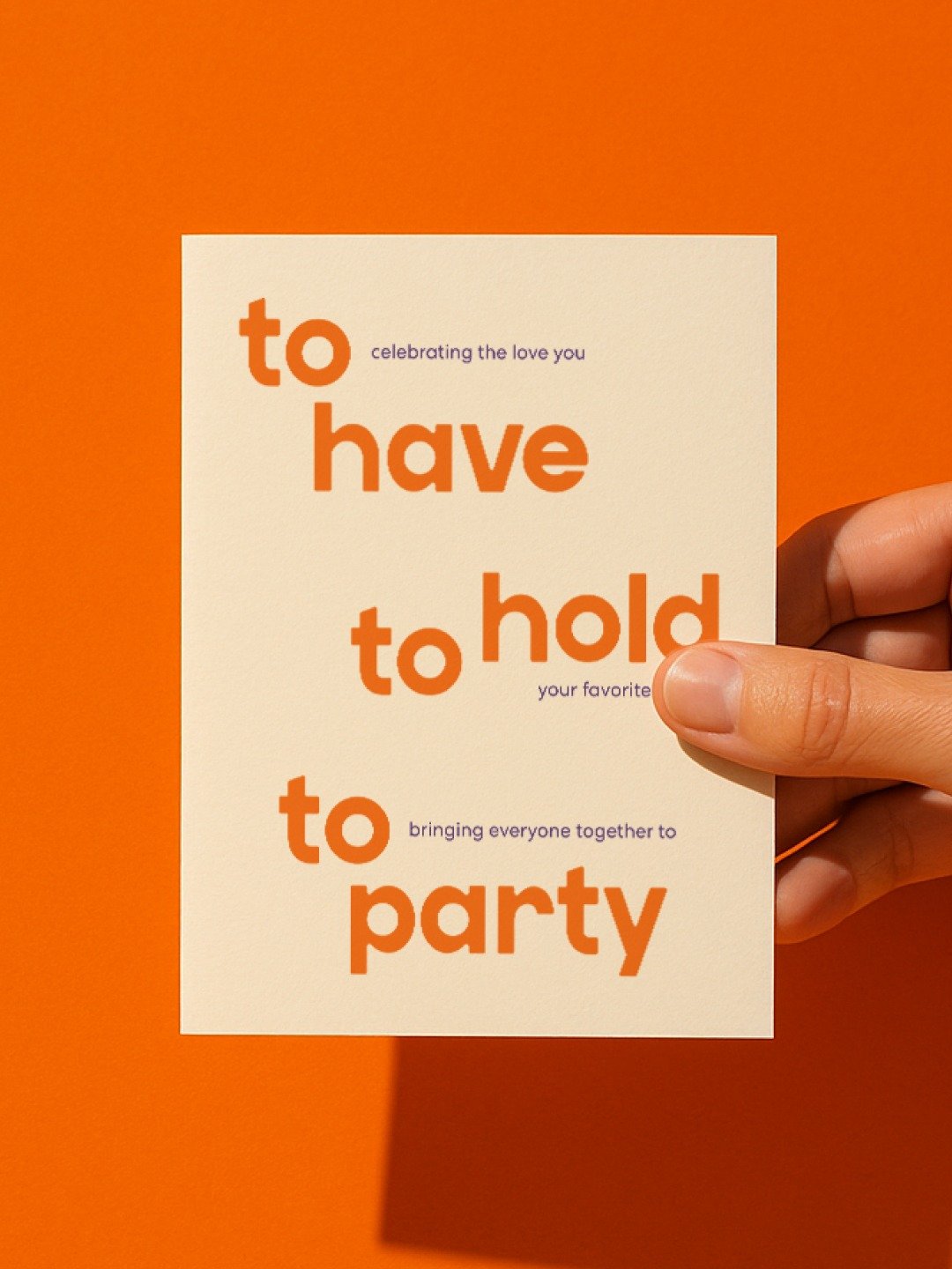 A card for the love they have, the life they're building, and the day it officially began.