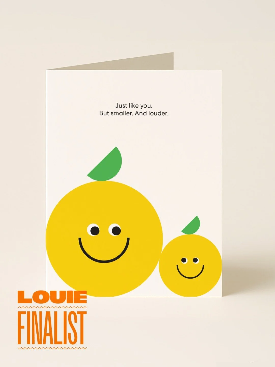 Weeeeeee! I did it! This lil lemon card is a finalist in the New Baby category of the 37th Annual Louie Awards 🍋