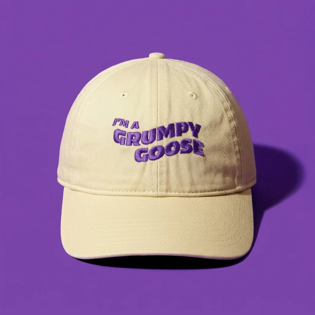 I'm a Grumpy Goose Embroidered Organic Dad Hat