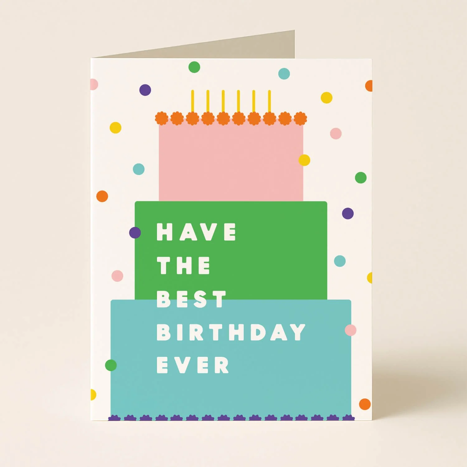 Best Birthday Ever Cake Greeting Card
