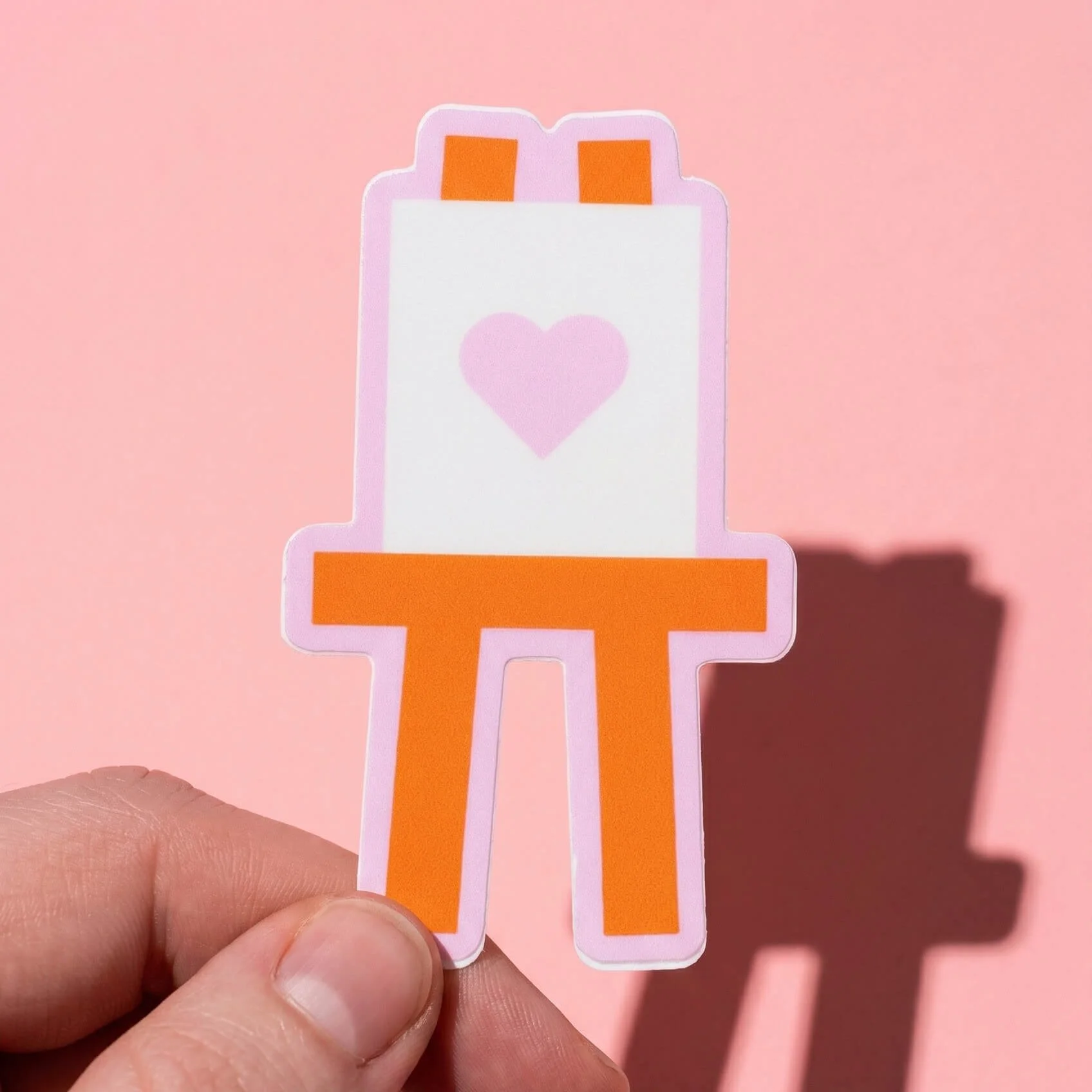 Heart Easel Sticker